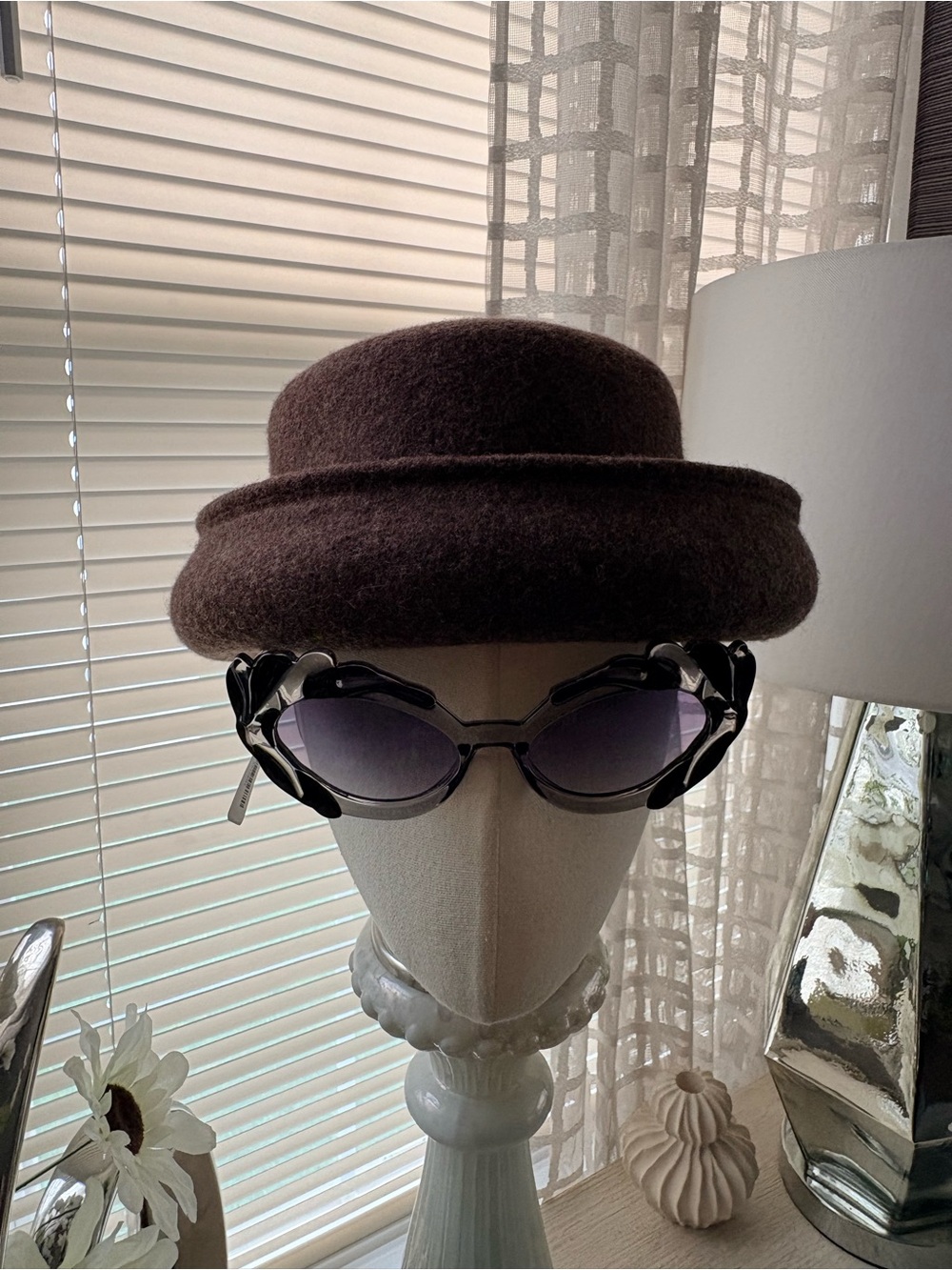 VTG The Limited  Heather Brown Wool Hat Made in Italy